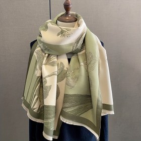 Resim Kadınlar için Klasik Dokuma Polyester Eşarp - Zarif Çiçek Desenli, Sonbahar ve Kış için Kalın Sıcak Şal, Rüzgar ve Güneş Geçirmez, Esnek Olmayan Kumaş, Günlük Geziler için Zamansız Aksesuar 
