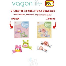 Resim 4'lü Saç Toka Seti Önce Birleştir,sonra Tak 2 Paket 4 Adet Gönderilir Yapı Toka Seti Ff 7101-7123 