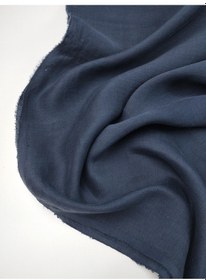 Resim Lacivert Renkte Keten Viskon Kumaş En: 140cm-10676 Lacivert 