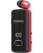 Resim Ankatek Fineblue F580 Bluetooth 5.3 Tek Kulaklı Kablosuz Kulak İçi Kulaklık Jm - 120cm Kırmızı 