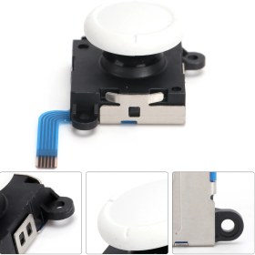 Resim Vkemall Switch Joycon/lite Kontrolcü İçin Beyaz 3d Simülasyon Joystick, Hasarlı Sensoru Değiştirme, Dayanıklı Abs Malzeme, Kolay Kurulum 