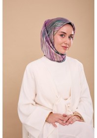 Resim Silk Home Twill İpek Eşarp 11484-13 Camgöbeği, Mor, Pudra, Taş, Yeşil 