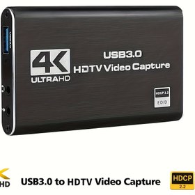 Resim 4K USB 3.0 HD Video Capture Kartı - Canlı Oyun Kartı Yakalama Obs için Uyumlu 1080P 60fps HD Video Kaydedici 