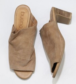 Resim Bueno Shoes Bej Süet Kadın Topuklu Terlik 01wn1503 