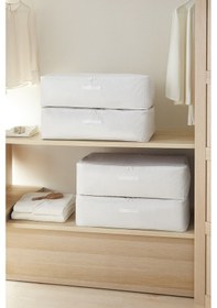 Resim Home Wave 8'li Mega Boy Gri Pötikare Baza Altı Hurç Set 74 X 46 X 22 Cm Gri 