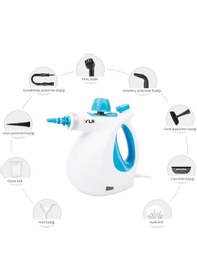 Resim Yui NV602 Mini Steam Cleaner Çok Fonksiyonlu 9 Parça Buharlı Temizlik 