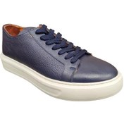 Resim Marcomen 17136 Hafif Taban Deri Sneakers Erkek Ayakkabı Lacivert 