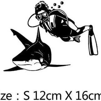 N445-boyut M-6-gri-moda Mızrak Balıkçılık Dalış Zıpkın lar Ussr Eğlenceli Vinil Araba-şekillendirici Araba Etiket Çı