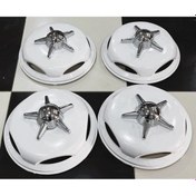 Resim Ford Transit Tek Teker-jumbo 16'' İnç Beyaz Jant Kapağı 4 Adet 5 Kollu Fırfır 