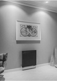 Resim Warma Diva Yatay Çelik Radyatör 580x600 Pütürlü Antrasit 7946 