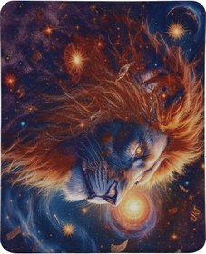 Resim Aslan Burcu Desenli Tip Kaymaz Taban Optik Bilgisayar Notebook Burçlar Mouse Pad Mauspad 17x 21 Cm 