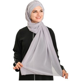 Resim Hürrem Bone Gri Pratik Hazır Geçmeli Bone Şal Şifon Drapeli 2507 15 gri 