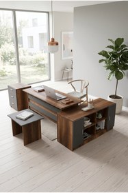 Resim Robin Home Ofis Çalışma Masası + Ofis Sehpası + Ofis Dolabı + Keson 