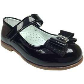 Resim Ortopedika Ortaç Kız Çocuk Babet Abiye Ayakkabı Rugan Düğün Özel (346887585) Siyah 
