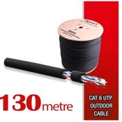 Resim Qport Yüksek Bakır Utp 23awg 0.58 Mm Dış Ortam Cat6 Outdoor Kablo 130 Metre 