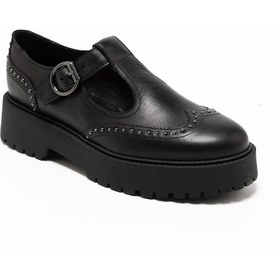 Resim Nero Giardini Nero Black Oxford Klasik Kadın I514000d 100 Nerogiardini Guanto Nero Tr Taverna 7724 Lıgh Nero Siyah 