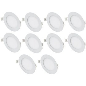 Resim Cata Ct-5147 10 Adet 12W Slim Led Panel Armatür Alüminyum Kasa Beyaz 