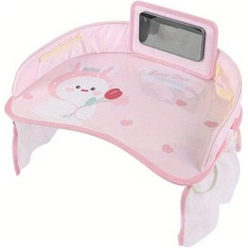 Resim Turcoshop11 Tulip Small Rabbit Arc Çocuk Oto Koltuğu Tepsi Masası Multifonksiyonlu Bebek Arabası Saklama Tabağı 