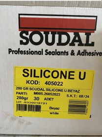 Resim 280gr Soudal Silikon Beyaz 30 Adet 1koli 