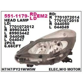 Resim Depo-551-1179r-ldem2 - On Far Sag Sıyah Renault Clıo 09- 