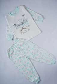 Resim MİNİKO KİDS Yeni Sezon Pamuk Çocuk Desenli Pijama Takımı 