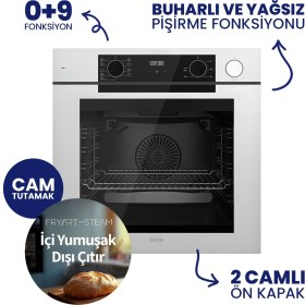 Resim Ferre Steamart-Fryart-Silentart Serisi Beyaz Set (QEP64CB+NT026-WFA+D081-SA ) Döküm Izgara 