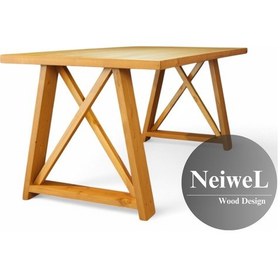 Resim Neiwel Dios Doğal Ahşap Toplantı Masası x 120 x 240 Açık Ceviz 