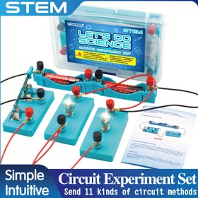 Resim Gençler İçin STEM Bilim Seti - Temel Elektrik Devresi Keşfi, Fizik Laboratuvarı Temelleri, Sınıf Gösterim Araçları 