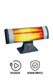Resim Rose Fervor 1800 Watt Devrilme Emniyetli Tak Çalıştır Masa Altı Elektrikli Soba 