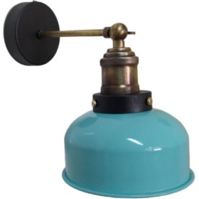 Resim Mediterian Su Yeşili Mafsallı Retro Hareketli Duvar Aplikası, şık ve dekoratif metal aydınlatma. 