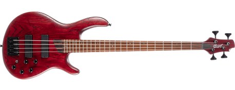 Resim B4 ELEMENT OPBR BAS GİTAR 4 TELLİ OPEN PORE BURGUNDY RED Cort