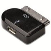 Resim Apple iPod Micro USB Adaptör, Apple 30pin erkek - micro USB B dişi, USB 2.0 uyumlu, UL, siyah renk Konnektör 1: Apple dock, erkek Konnektör 2: Micro USB B, dişi UL sertifikalı: UL20276 Pl...