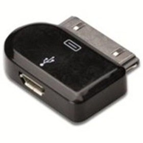Resim Apple iPod Micro USB Adaptör, Apple 30pin erkek - micro USB B dişi, USB 2.0 uyumlu, UL, siyah renk 