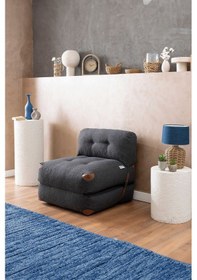 Resim Good Night Megano Tek Kişilik Dolgulu Katlanır Koltuk & Yatak Antrasit 