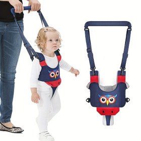 Resim Bebek Yürüteci: Baykuş Tasarımı, Elde Taşınabilir, 0-3 Yaş Aralığına Uygun, Polyester Malzemeden Üretilmiştir 