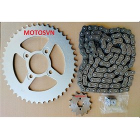 Resim Tvs Apache Rtr 200 Ön 13 Arka 45 Zincir Dişli Set Oringli 