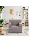 Resim Homedius Melisa Tek Kişilik Katlanır Yatak Katlanır Koltuk Gri 