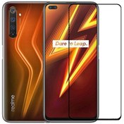 Resim Pilanix Realme 6 Pro Için Kenarı Kırılmaya Dayanıklı 5D Cam Ekran 
