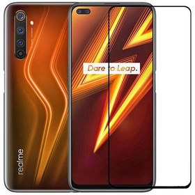 Resim Pilanix Realme 6 Pro Için Kenarı Kırılmaya Dayanıklı 5D Cam Ekran 