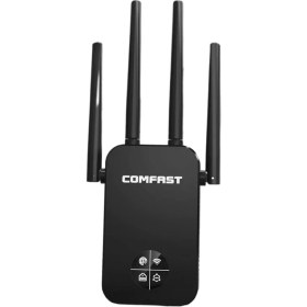 Resim Yeajion Çift Bant Wifi Uzatıcılar 4x Antenler 1200 MB Kablosuz Genişletici Ev Için (Yurt Dışından) 