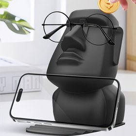 Resim 1/3 3'ü 1 arada yaratıcı cep telefonu tutucu ve gözlük çerçevesi, bozuk para kutusu, benzersiz masaüstü dekorasyonu, doğum günleri, Paskalya, Anneler Günü, tatil ofis aksesuarları için uygun, tatil masaüstü aksesuarları 