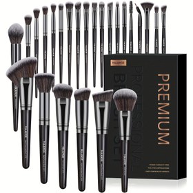 Resim 25 adet Makyaj Fırçaları Saklama Kutusu, Allık Fırçası, Fondöten Fırçası, Göz Farı Fırçası, Kapatıcı Fırçası Tam Set, Komple Profesyonel Makyaj Araçları, Yeni Başlayanlar İçin Uygun 