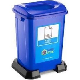Resim Sıfır Atık Geri Dönüşüm Atık Kağıt Atık Kovası 50 Lt 
