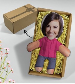 Resim Bk Gift Hediye Kutusunda Kişiye Özel Eğlenceli Surat Bebek Yastık-5, Arkadaşa Hediye, Sevgiliye Hediye, Doğum Günü Hediyesi Kobitmeyencom33162 Bk Gift 
