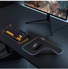 Resim Rampage Mp-21 Pulsar M Rgb Ledli 252x328x3 Mm Siyah Oyuncu Mouse Pad 