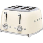 Resim Smeg Krem 1x4 Ekmek Kızartma Makinesi 