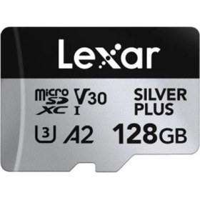 Resim 128GB Lexar LMSSIPL128G-BNANG Hıgh-Performance Sılver Plus Mıcrosdxc Uhs-I Up To 205MB/S Read 150MB/S Wrıte C10 A2 V30 
