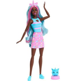 Resim Barbie Pop Reveal Shake Serisi Mavi Unicorn Jcn86 
