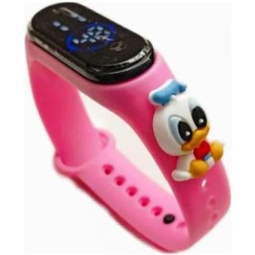 Resim Disney Karakterli Pembe Ördek Çocuk Kol Saati 