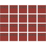 Resim Suntek Hediye Ambalaj Kağıdı Su Geçirmez Doğum Günü Düğün Ağacı Kırmızı 20 Parça 